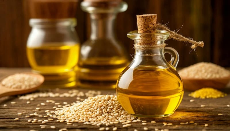 تصویر 2 از روغن کنجد برای پوست با بافت سبک و جذب مناسب